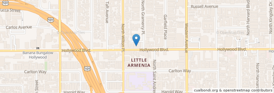 Mapa de ubicacion de I Panini Di Ambra en Amerika Syarikat, California, Los Angeles County, Los Angeles.