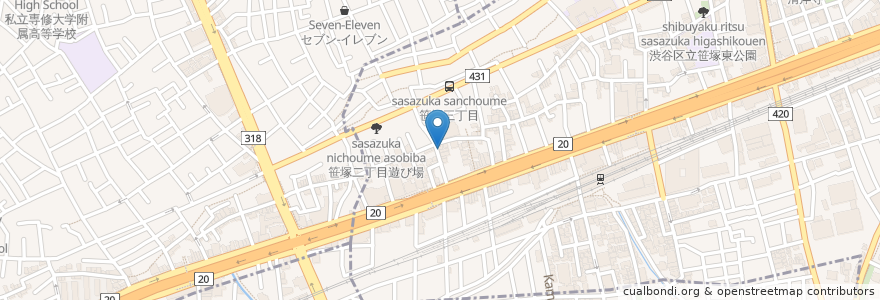 Mapa de ubicacion de パラベッシュ en اليابان, 東京都.
