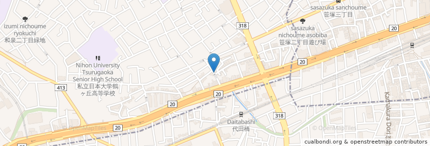 Mapa de ubicacion de 第一食堂 en Jepun, 東京都, 杉並区.