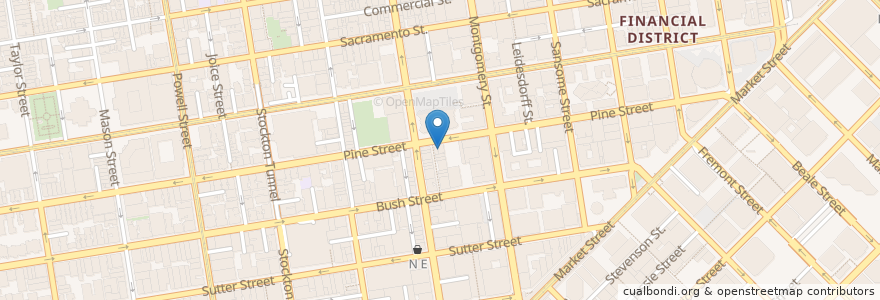 Mapa de ubicacion de The Occidental Cigar Club en 미국, 캘리포니아주, 샌프란시스코, 샌프란시스코.