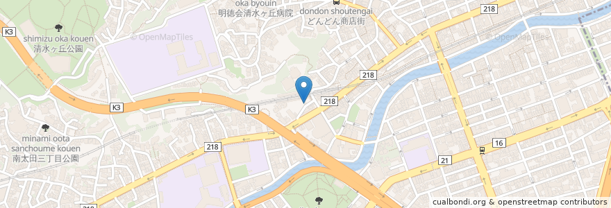 Mapa de ubicacion de ハート薬局 en ژاپن, 神奈川県, 横浜市, 南区.