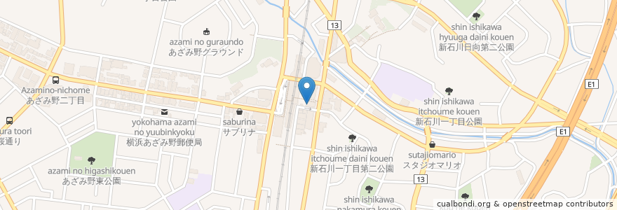 Mapa de ubicacion de タリーズコーヒー en 日本, 神奈川縣, 横滨市, 青葉区.