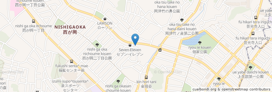 Mapa de ubicacion de 小川歯科医院 en اليابان, كاناغاوا, 横浜市, 泉区.
