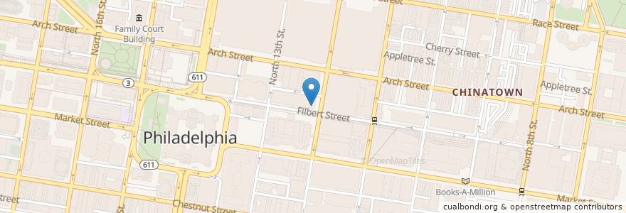 Mapa de ubicacion de Maggiano's en 미국, 펜실베이니아, Philadelphia County, 필라델피아.