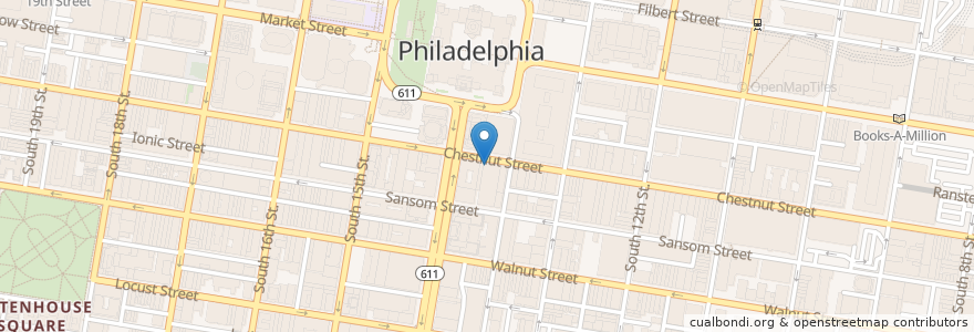 Mapa de ubicacion de Lucky Strike en Verenigde Staten, Pennsylvania, Philadelphia County, Philadelphia.