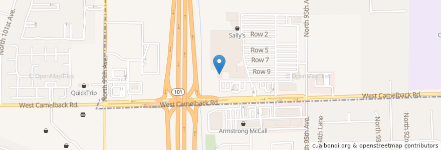 Mapa de ubicacion de Walmart Pharmacy en Estados Unidos Da América, Arizona, Maricopa County, Phoenix.