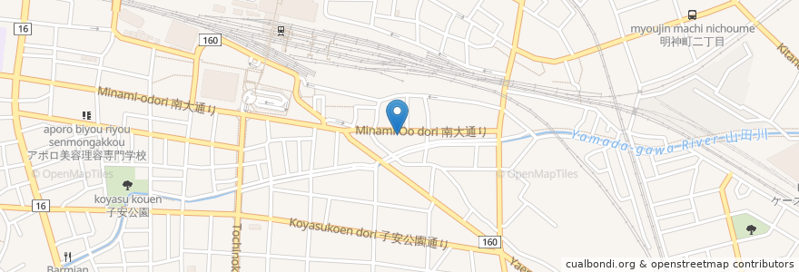 Mapa de ubicacion de コムパーク en 일본, 도쿄도, 八王子市.
