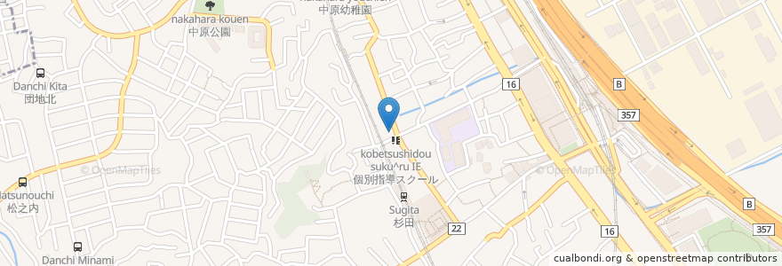 Mapa de ubicacion de GF park en Japan, Kanagawa Prefecture, Yokohama, Isogo Ward.