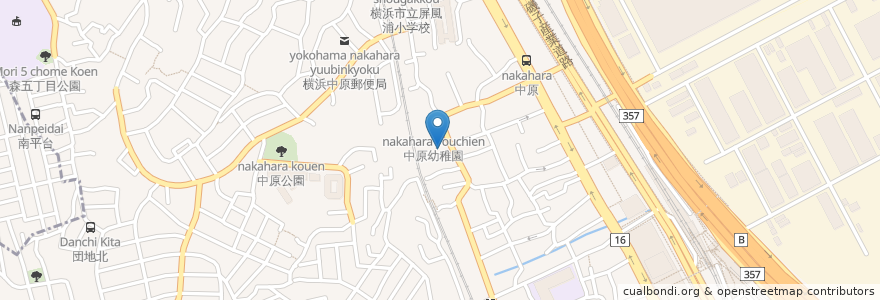Mapa de ubicacion de 願行寺 en 日本, 神奈川県, 横浜市, 磯子区.