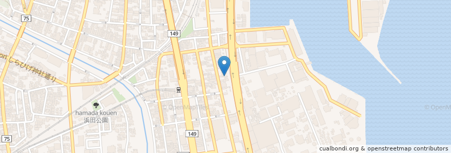 Mapa de ubicacion de 西之宮恵比寿神社 en Giappone, Prefettura Di Shizuoka, 静岡市, 清水区.