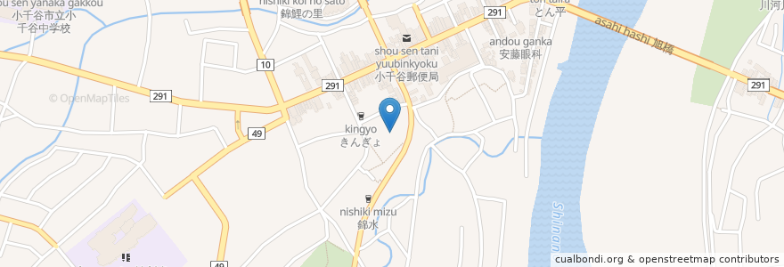 Mapa de ubicacion de 成就院 en Jepun, 新潟県, 小千谷市.