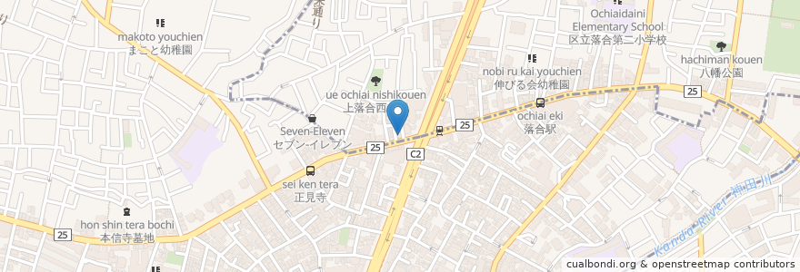Mapa de ubicacion de 養老の瀧 en Jepun, 東京都, 中野区.