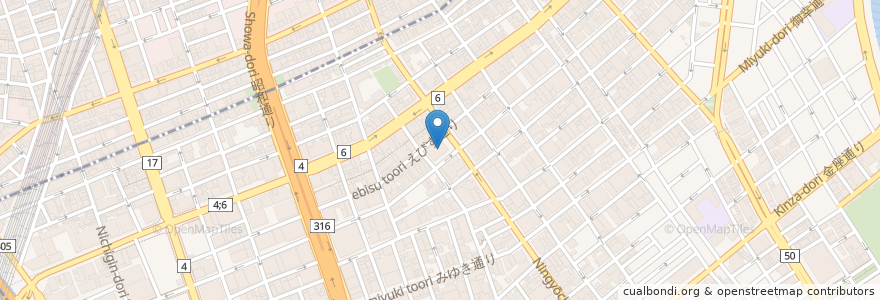 Mapa de ubicacion de 三井住友銀行 en 日本, 東京都, 中央区.
