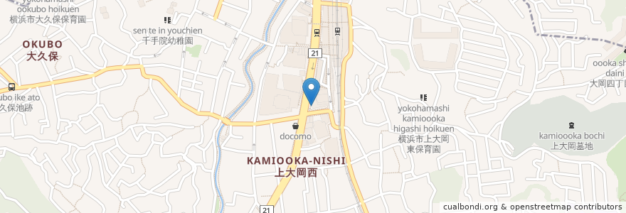 Mapa de ubicacion de みずほ銀行ATM en 日本, 神奈川県, 横浜市, 港南区.
