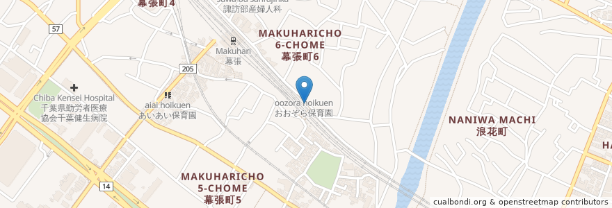 Mapa de ubicacion de 幕張駅第3自転車駐車場 en Япония, Тиба, 千葉市, 花見川区.