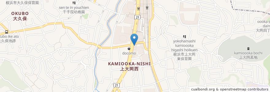 Mapa de ubicacion de カラオケルーム パル en Japan, Präfektur Kanagawa, Yokohama, 港南区.