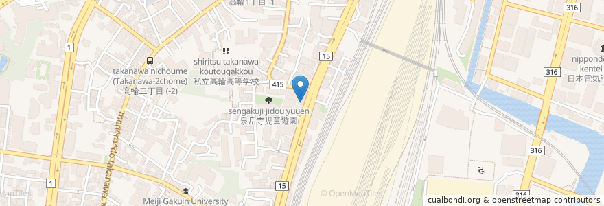 Mapa de ubicacion de 大福苑 en Japon, Tokyo, 港区.