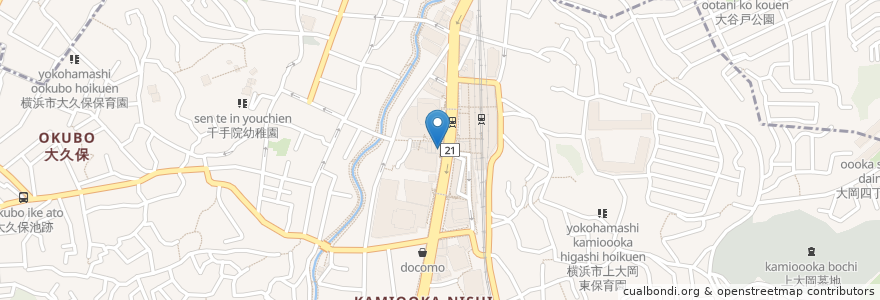 Mapa de ubicacion de 畠山クリニック en 일본, 가나가와현, 요코하마시, 港南区.