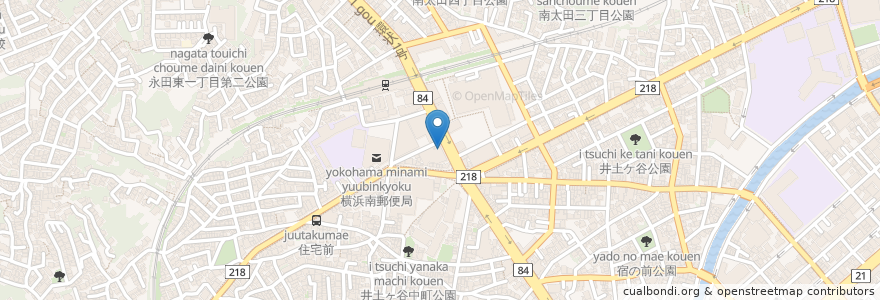 Mapa de ubicacion de 臨海セミナー en Japón, Prefectura De Kanagawa, Yokohama, Barrio Minami.