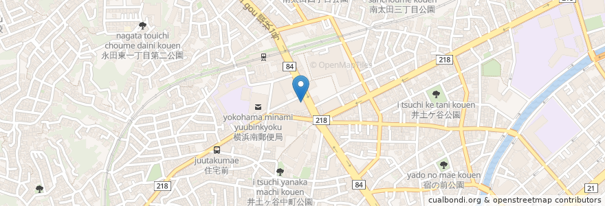 Mapa de ubicacion de 寿司とうまいもん いっ笑 en Japonya, 神奈川県, 横浜市, 南区.
