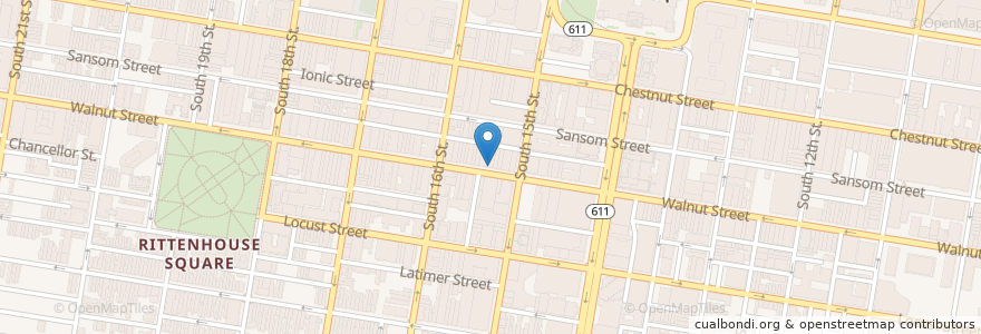 Mapa de ubicacion de PNC Bank en Estados Unidos De América, Pensilvania, Philadelphia County, Philadelphia.