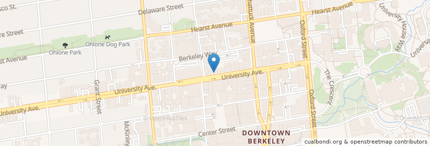 Mapa de ubicacion de Red Tomato Pizza House en Amerika Birleşik Devletleri, Kaliforniya, Alameda İlçesi, Berkeley.