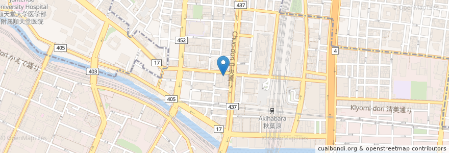 Mapa de ubicacion de Amenity Dream;Akiba Guild en Jepun, 東京都, 千代田区.