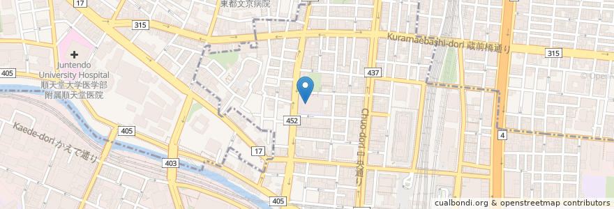 Mapa de ubicacion de 神田児童館 en Япония, Токио, Тиёда.