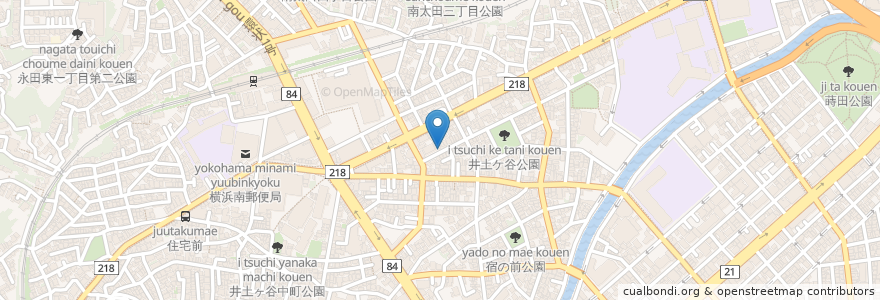 Mapa de ubicacion de 鉄板焼きイタリアン VERDURA en Japón, Prefectura De Kanagawa, Yokohama, Barrio Minami.