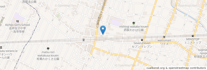 Mapa de ubicacion de 越川病院訪問看護ステーション en Japan, 東京都, 杉並区.