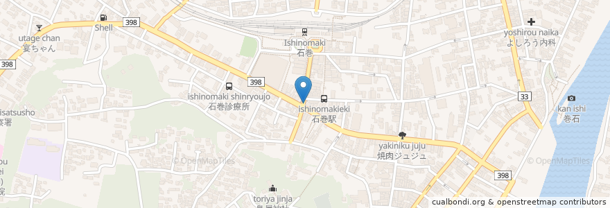 Mapa de ubicacion de サイボーグ009 en Japonya, 宮城県, 石巻市.