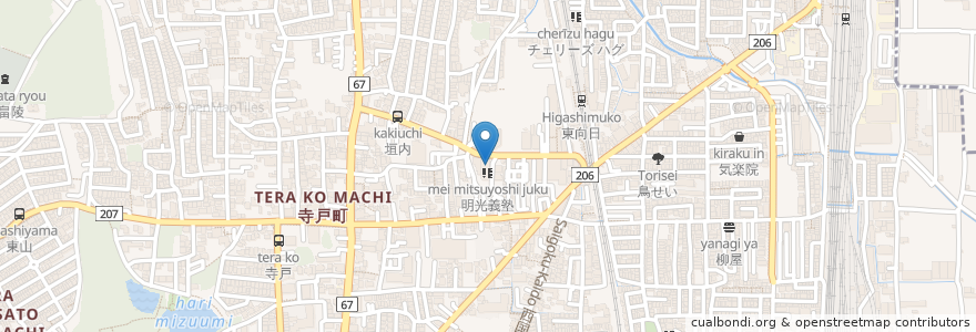 Mapa de ubicacion de たさか眼科 en اليابان, 京都府, 向日市.