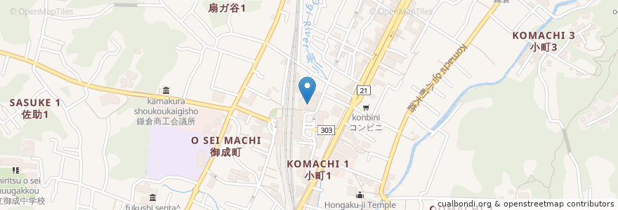 Mapa de ubicacion de 喫茶室 ルノアール en Япония, Канагава, Камакура.