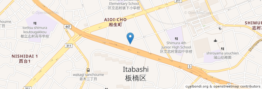 Mapa de ubicacion de ロイヤルホスト 板橋店 en 日本, 東京都, 板橋区.