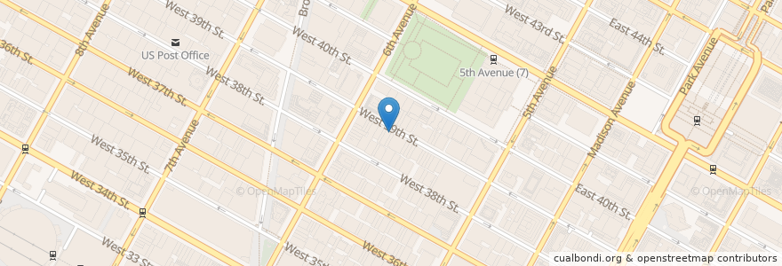 Mapa de ubicacion de EVR NYC en ایالات متحده آمریکا, New York, نیویورک, New York County, Manhattan, Manhattan Community Board 5.