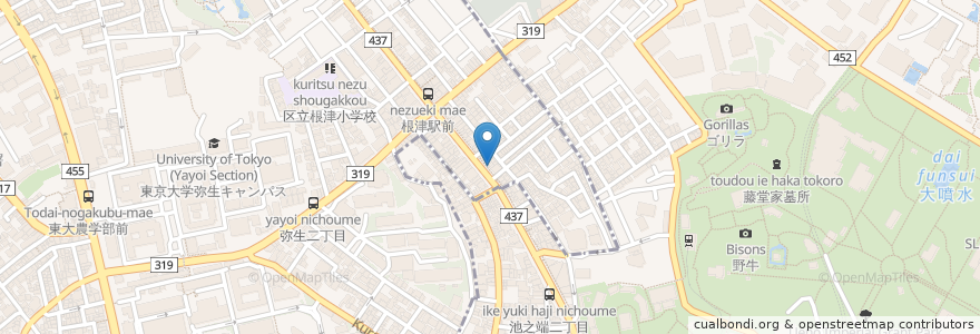 Mapa de ubicacion de たいこうけん en 日本, 東京都.