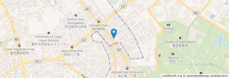 Mapa de ubicacion de 養老乃瀧 en 日本, 东京都/東京都.