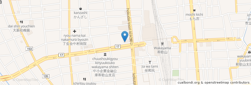Mapa de ubicacion de パイン en 일본, 와카야마현, 和歌山市.