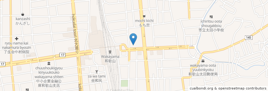 Mapa de ubicacion de 代ゼミサテライン予備校 en 日本, 和歌山県, 和歌山市.