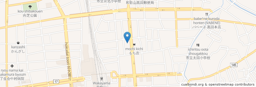 Mapa de ubicacion de 和歌山アーバンホテル;百物語コーヒー en Japan, Präfektur Wakayama, 和歌山市.