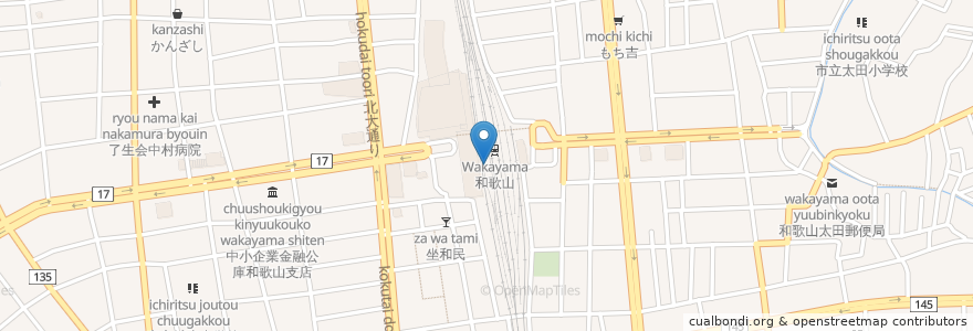 Mapa de ubicacion de ドトールコーヒーショップ en 日本, 和歌山県/和歌山縣, 和歌山市.