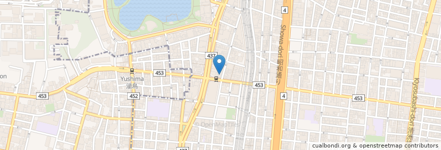 Mapa de ubicacion de 鰻 登亭 en 日本, 東京都, 台東区.