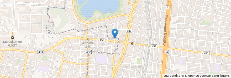 Mapa de ubicacion de 鍛冶屋文蔵 en Jepun, 東京都, 台東区.