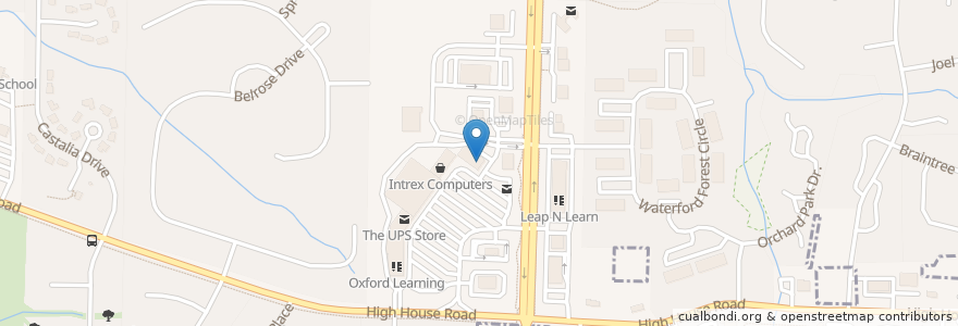 Mapa de ubicacion de School of Rock en Estados Unidos De América, Carolina Del Norte, Wake County, Cary.