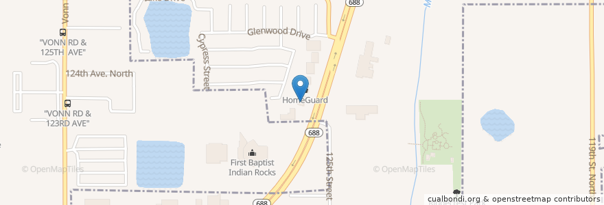 Mapa de ubicacion de Domino's en Stati Uniti D'America, Florida, Pinellas County.
