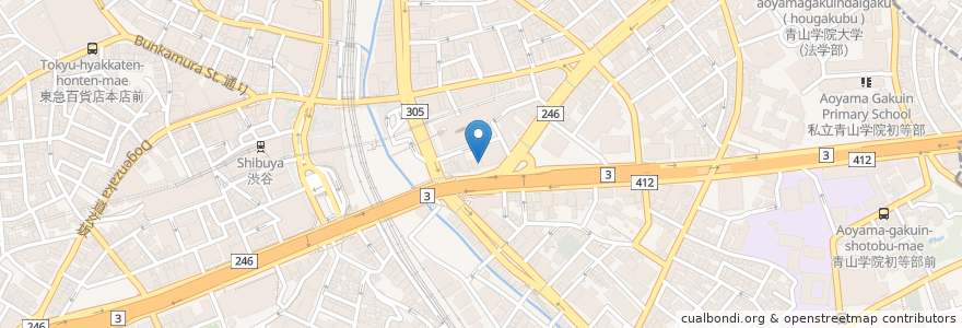 Mapa de ubicacion de 唐そば en ژاپن, 東京都, 渋谷区.