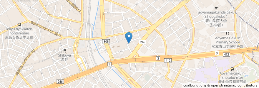 Mapa de ubicacion de 喫茶室ルノアール en Japan, 東京都, 渋谷区.