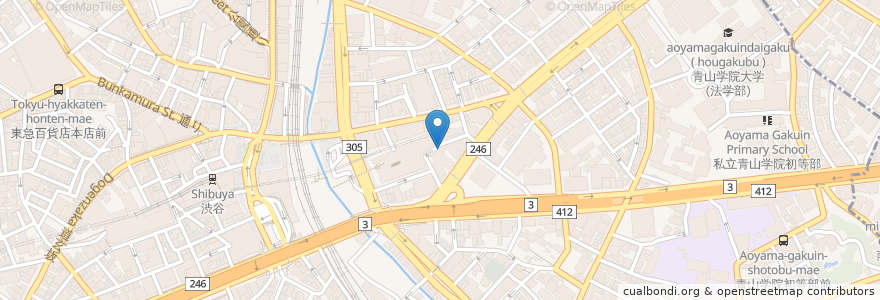 Mapa de ubicacion de 袮保希 en Jepun, 東京都, 渋谷区.