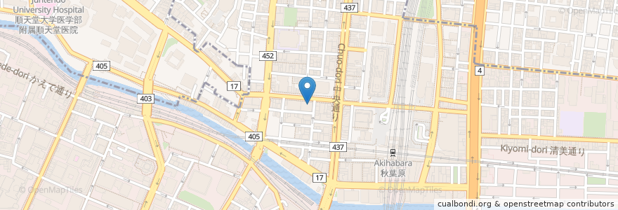 Mapa de ubicacion de グッドスマイル×アニメイトカフェ en Giappone, Tokyo, Chiyoda.