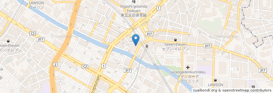 Mapa de ubicacion de オスロコーヒー en Japonya, 東京都, 品川区.